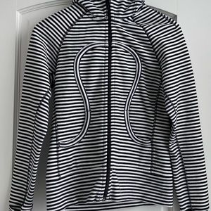 Lulu lemon hooded striped jacket